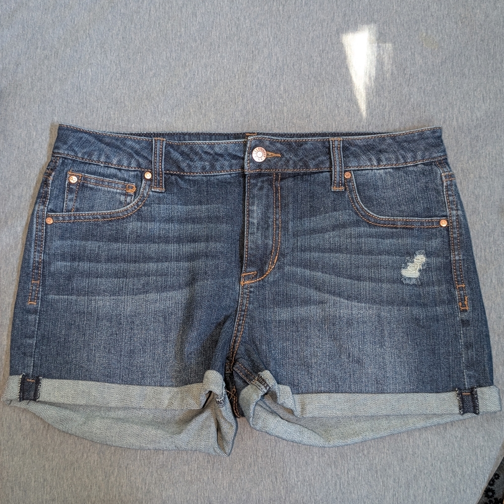 Celebrity Pink Dark Blue Jean Shorts